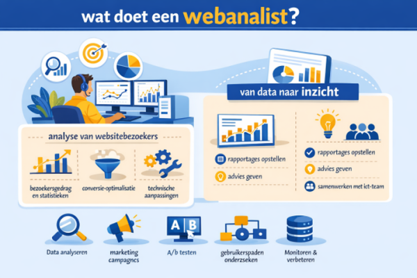 Alles over het beroep webanalist Wat doet een webanalist